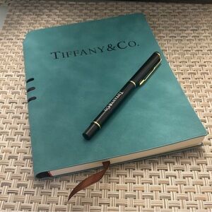 Tiffany & Co. Blue Journal with Black Pen